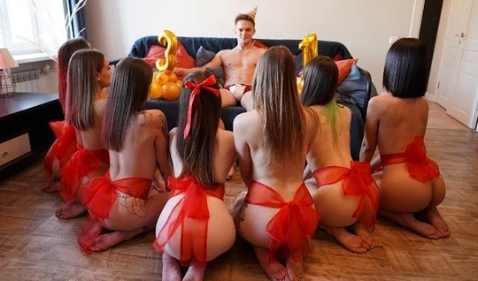 The guy had an orgy with Russian bitches for his birthday...